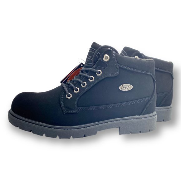 Lugz Mens Mantel Mid Black Man Made Mid-Calf Boots Shoes 9 Medium (D) BHFO 6074 - Picture 3 of 10